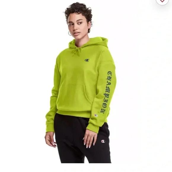 Champion women's reverse weave lime pullover sweater size 2xl - Picture 1 of 7